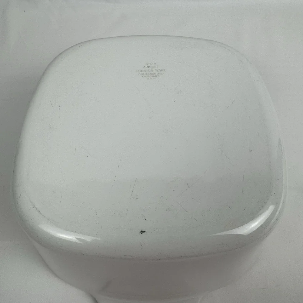 VTG  CorningWare A-2-B Green Medallion Shell Oil Promo 2 Qt Casserole